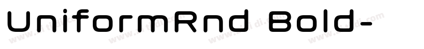 UniformRnd Bold字体转换